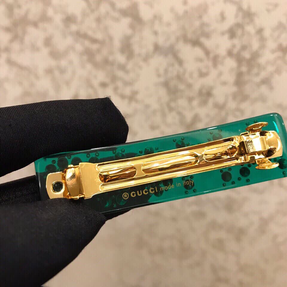 Gucci Crystal 'Amour' Single Hair Barrette